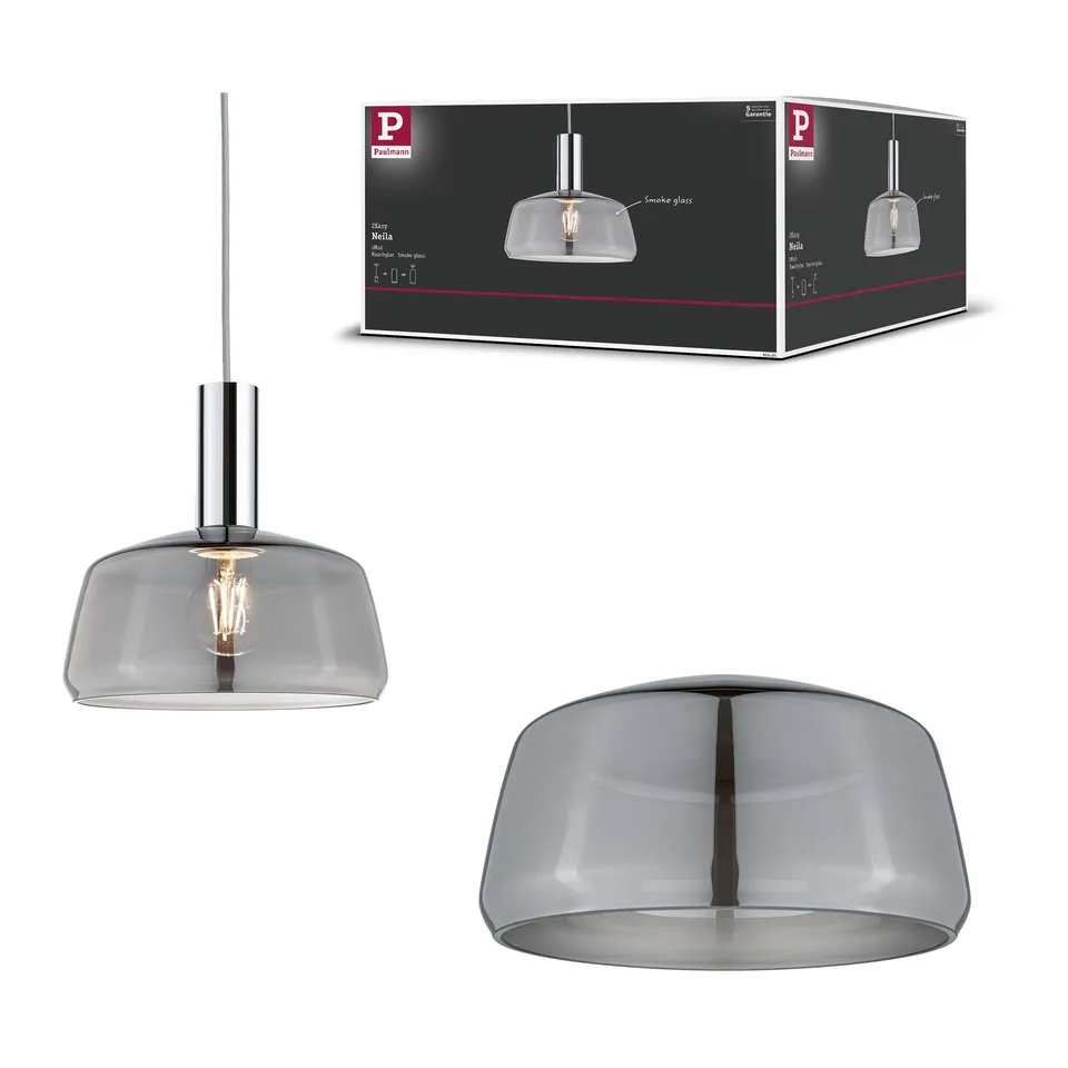Paulmann URail Neila 95605 Lampenschirm Rauchglas 230 mm