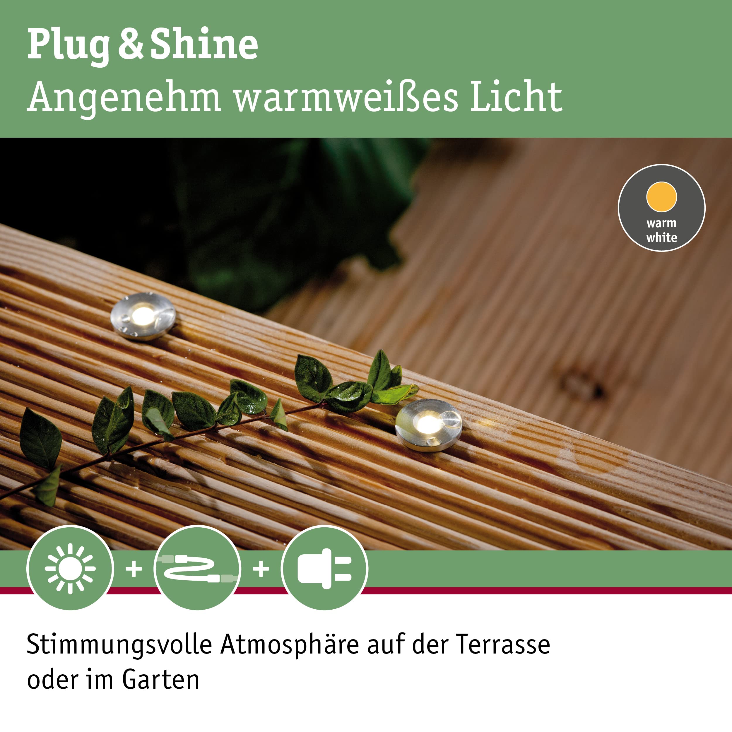 Paulmann Plug & Shine MicroPen II 93694 Einbauleuchte 5er Edelstahl
