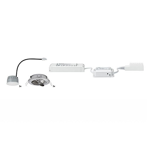Paulmann 500.07 Goal LED Einbaustrahler 3er-Set Bluetooth