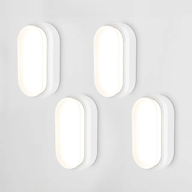 Hoftronic C-Series LED Kellerlampe oval 18W 4er Set IP54