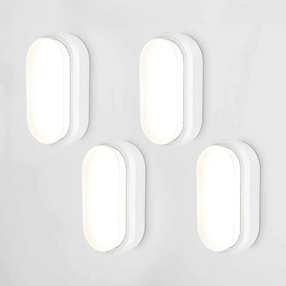 Hoftronic C-Series LED Kellerlampe oval 18W 4er Set IP54