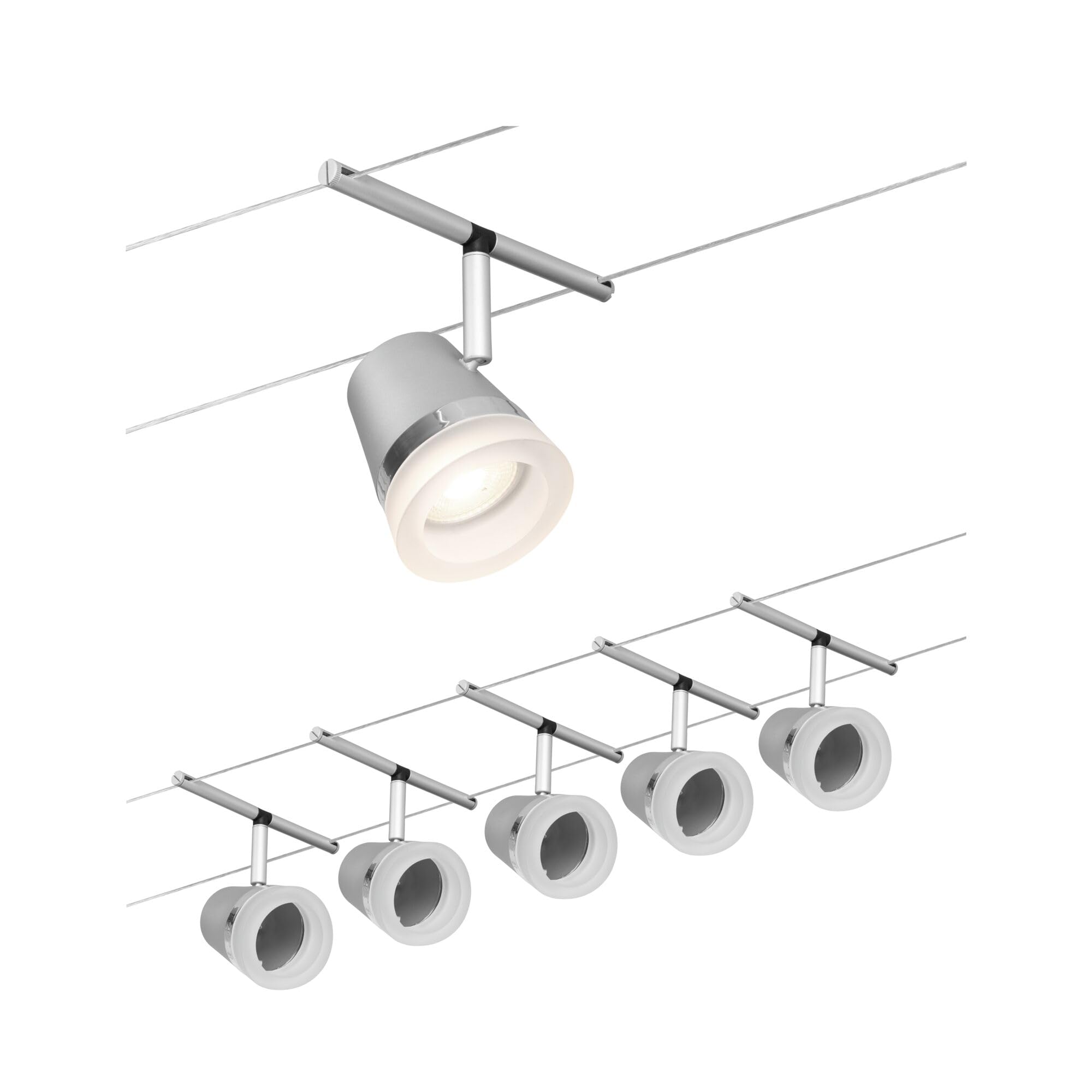 Paulmann CorDuo 94459 Cone Seilsystem Chrom matt GU5,3 5x10W