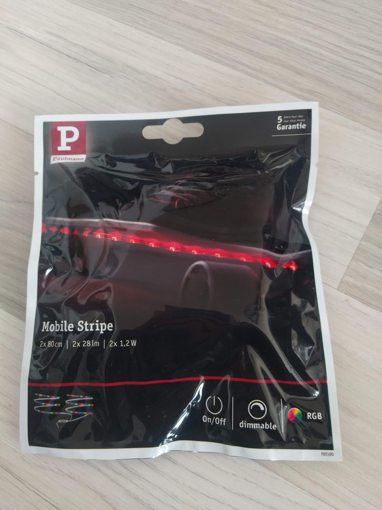 Paulmann Function Mobil Strip 707.00 LED-Streifen RGB 2x80cm