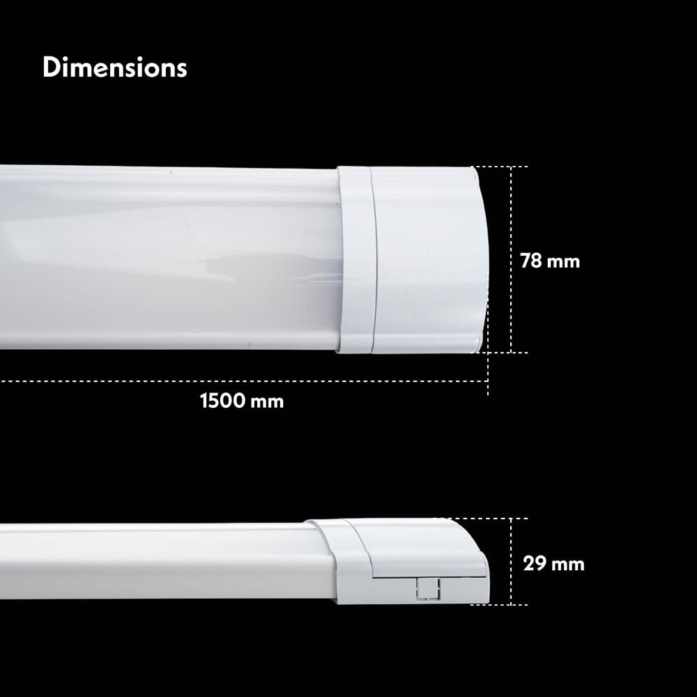 Hoftronic LED-Lichtleiste 150 cm 50W 7000lm kaltweiß
