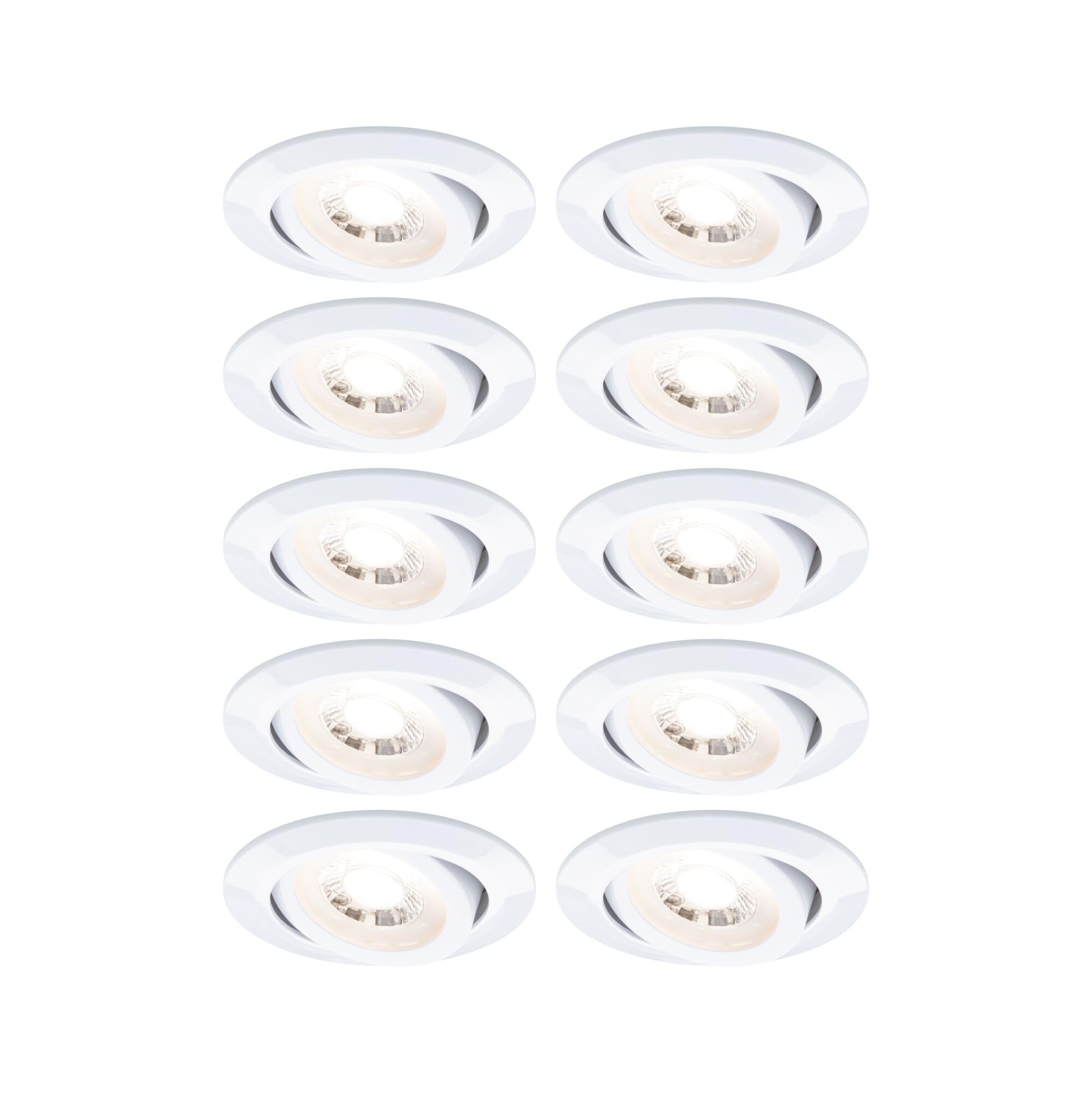 Paulmann 99996 Einbauspot 10er-Set schwenkbar warmweiß