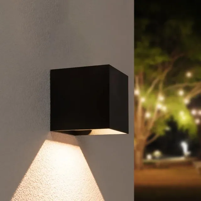 Hoftronic Kansas XL Solar Wandleuchte 3000K Bewegungsmelder