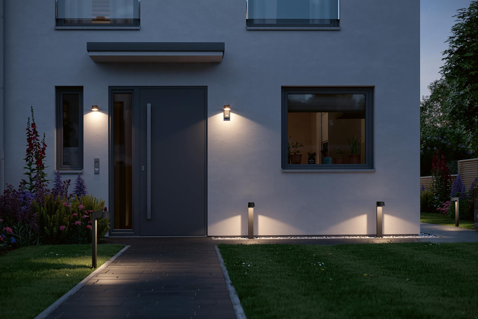 Paulmann Capea 94452 Außenwandleuchte schwarz LED 6W