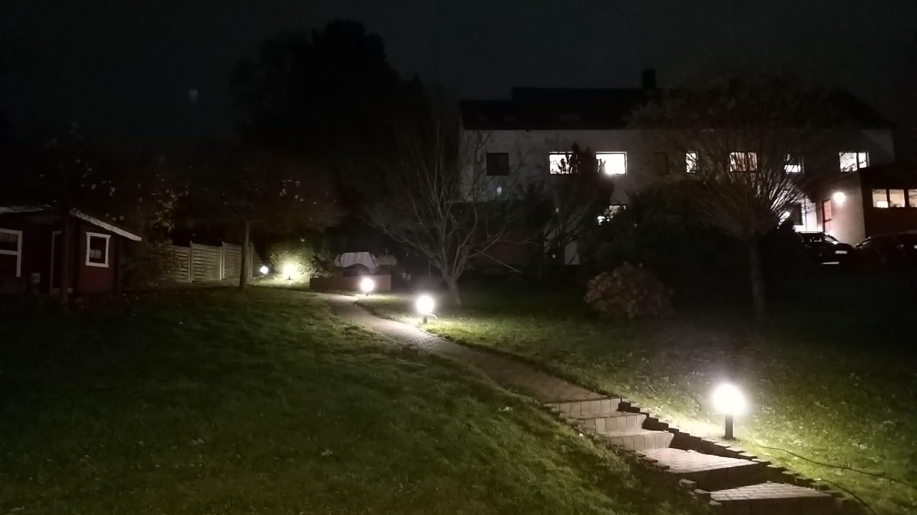MATO Wegeleuchte Außen 50cm Edelstahl 4er-Set anthrazit