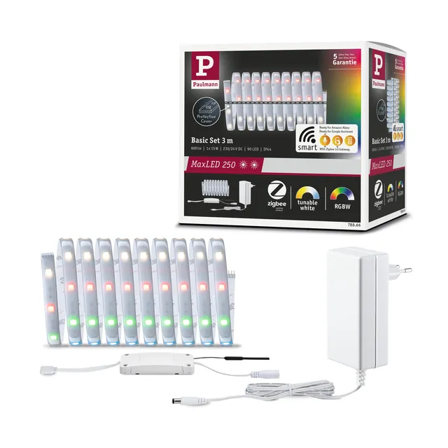 Paulmann MaxLED 78866 Stripe Basisset 3m RGBW Zigbee IP44