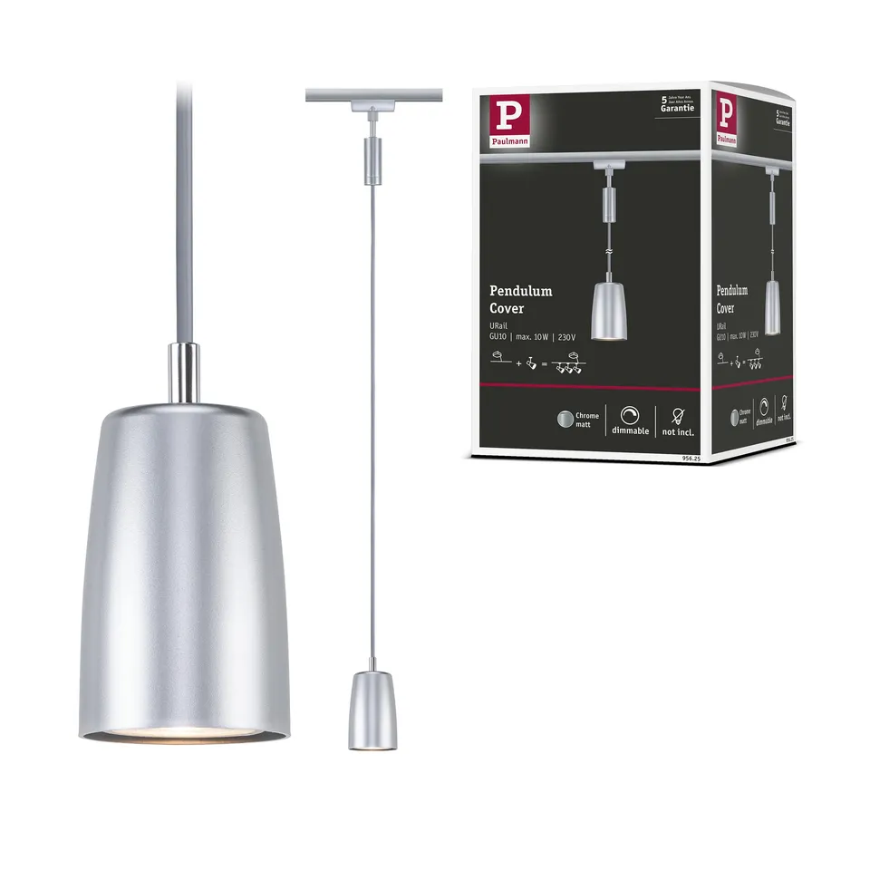 Paulmann URail 95625 Pendel Cover GU10 Chrom matt