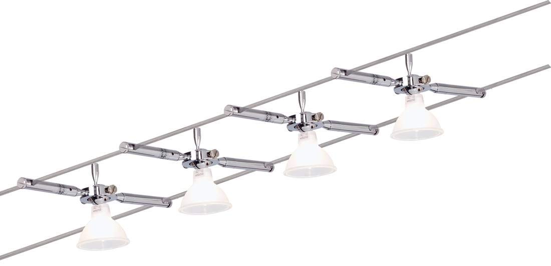 Paulmann Togo Seilsystem Basisset chrom max. 4x10W ohne LM