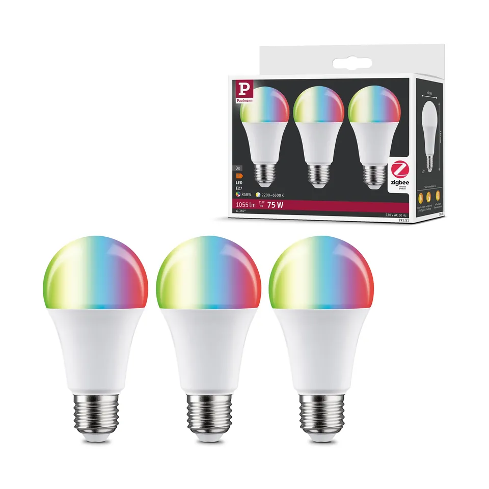 Paulmann Standard 29151 Smart LED Birne E27 RGBW 1055lm