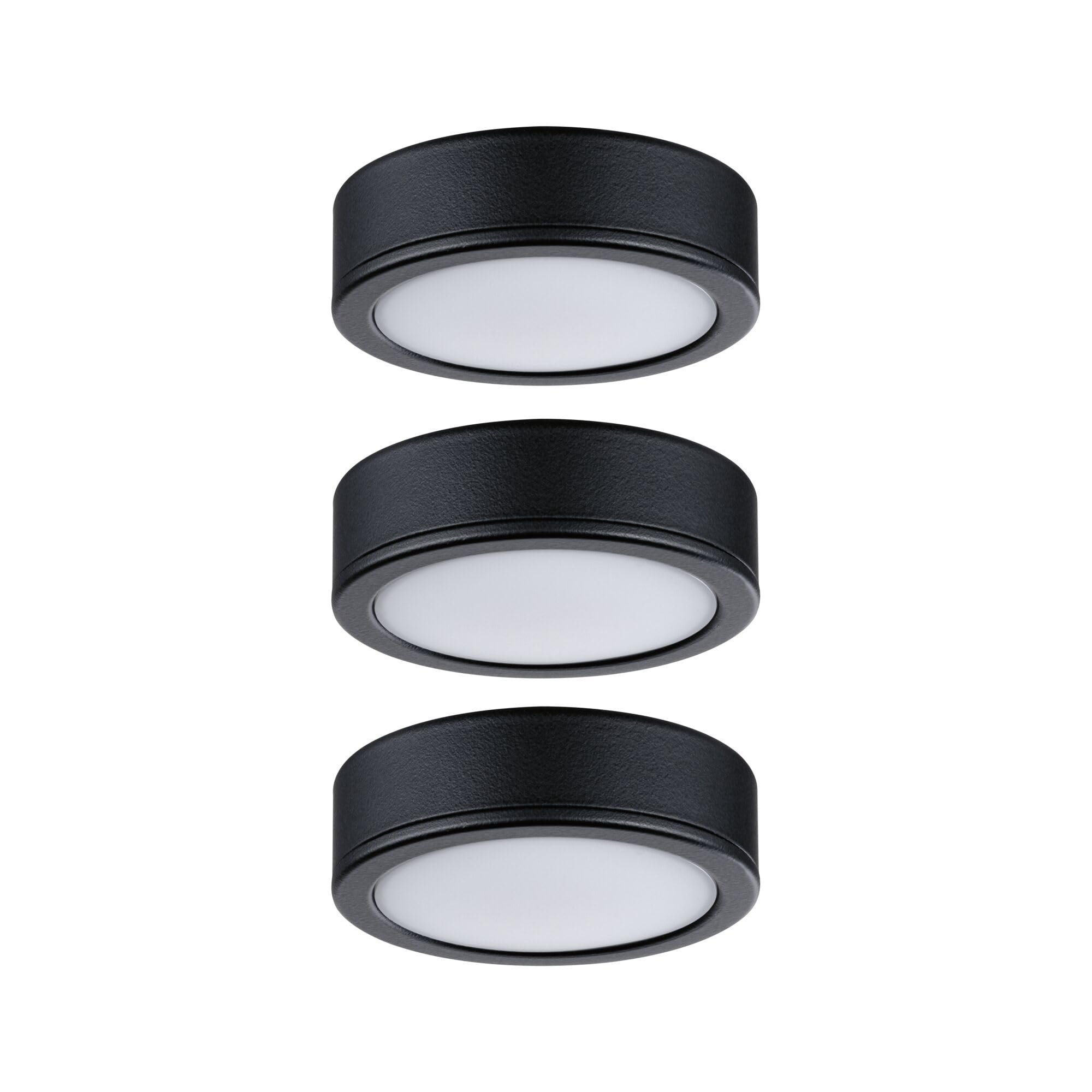 Paulmann Pukk LED-Möbelleuchte 3er-Set schwarz 2700K 210lm