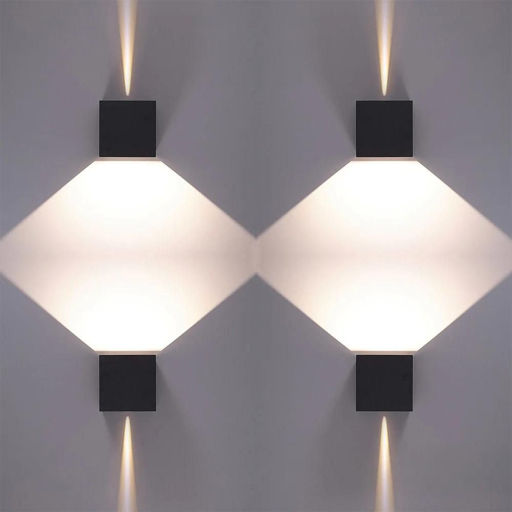 Hoftronic Kansas XL LED Wandleuchte schwarz IP65