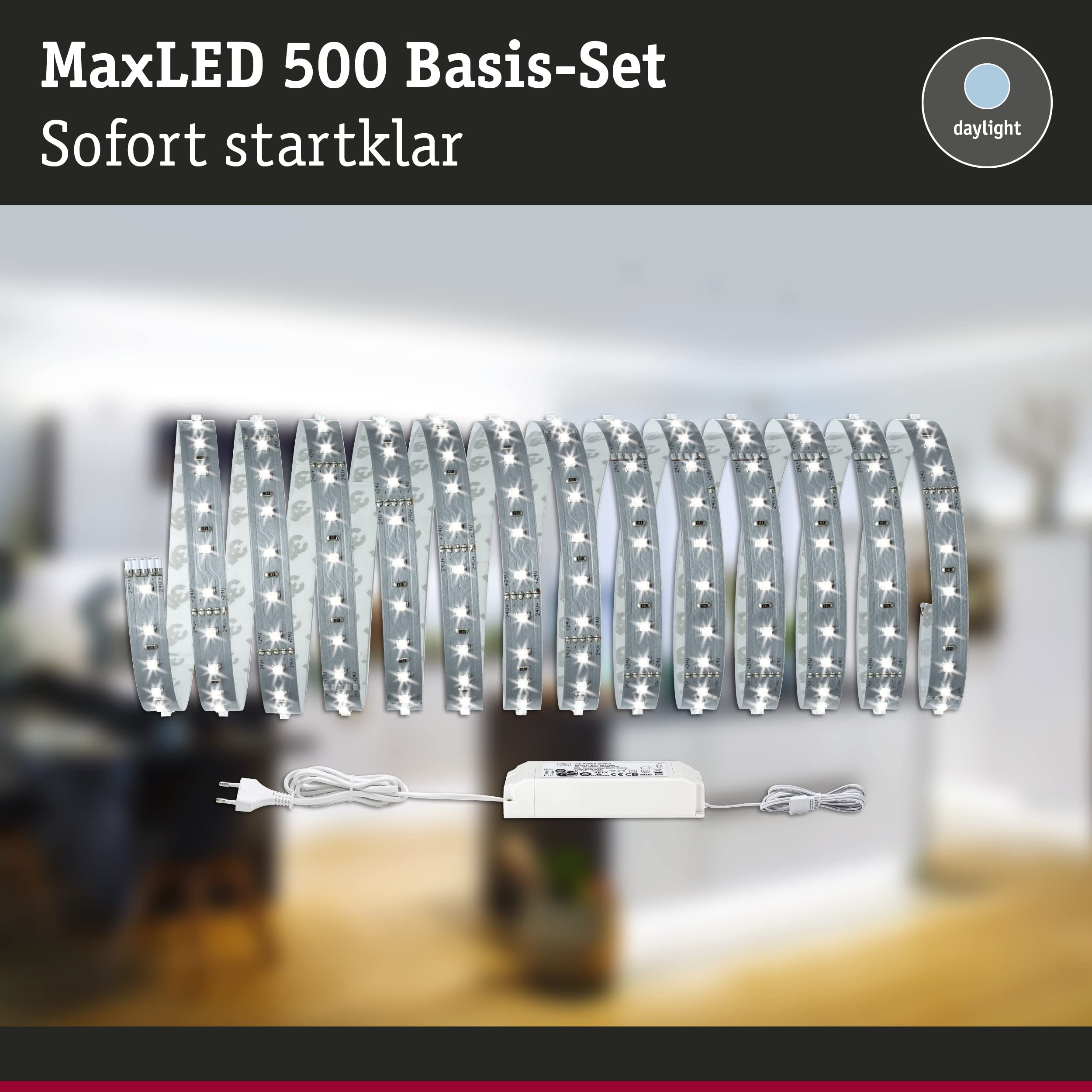 Paulmann MaxLED 500 Basisset LED Strip Silber