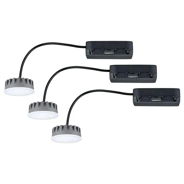 Paulmann 2Easy Coin 93887 Einbaustrahler 3er Warmweiß