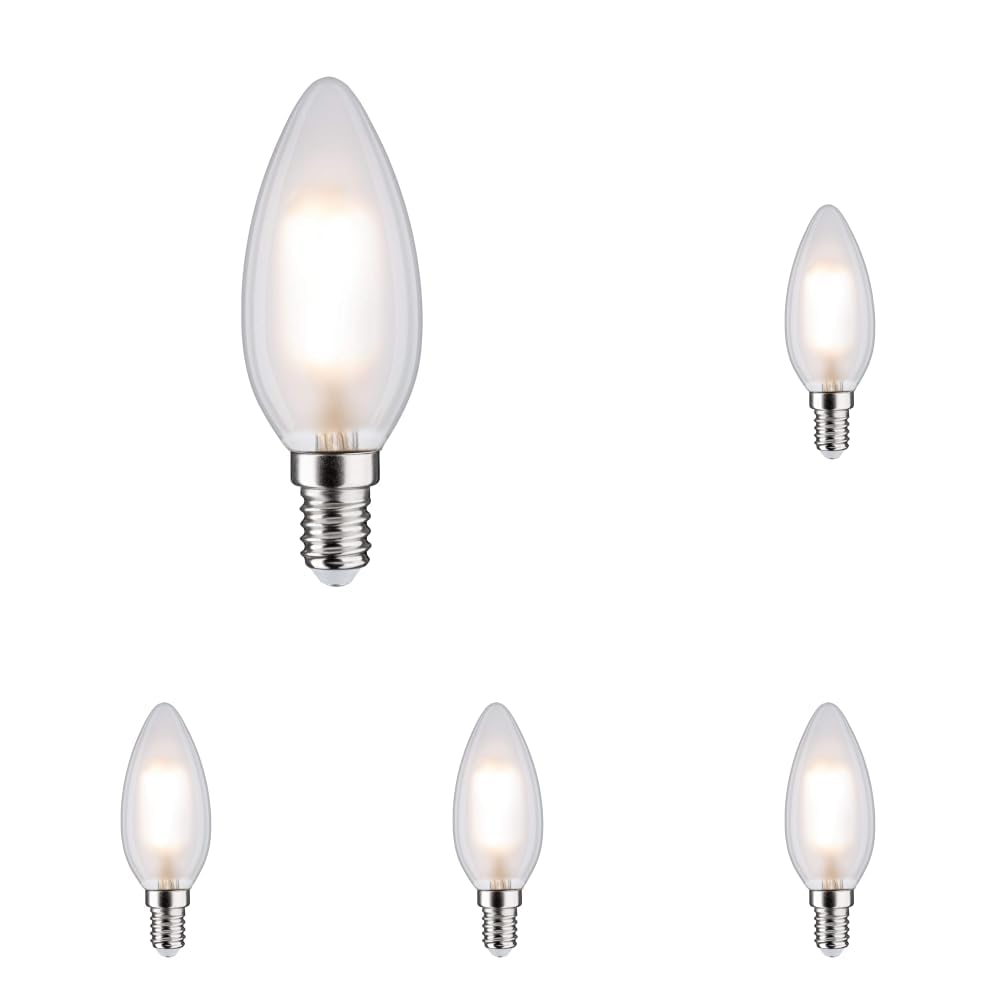 Paulmann 28613 LED Kerze E14 5W Matt Warmweiß 2700K 1 Stück