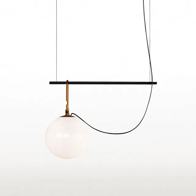 Artemide NH Pendelleuchte S1 14 Messing Glas