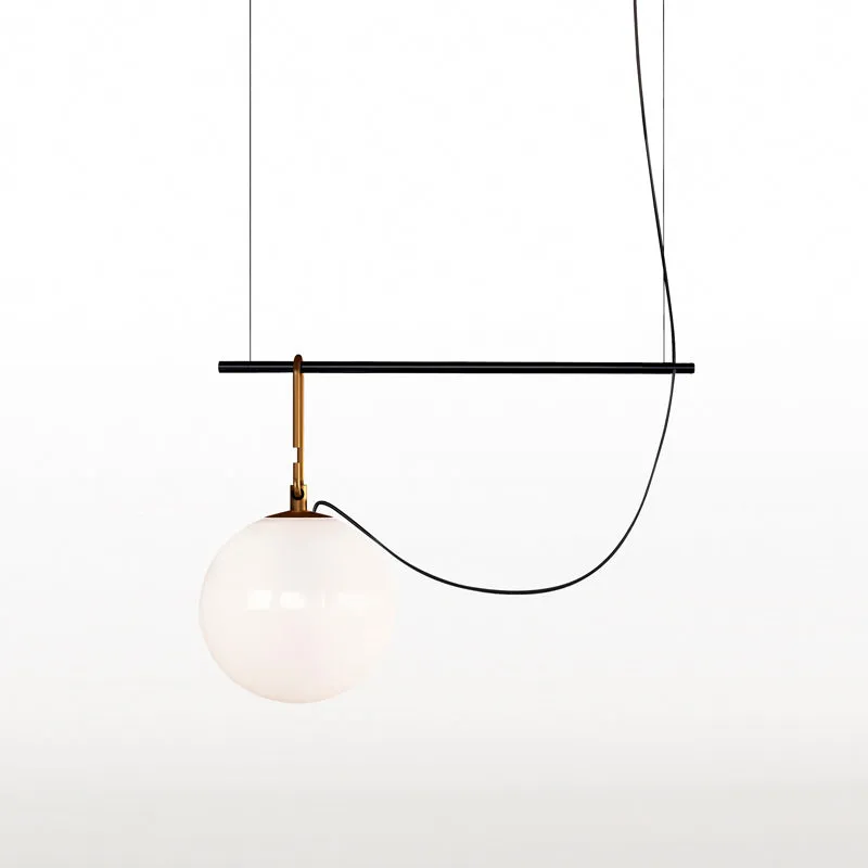 Artemide NH Pendelleuchte S1 14 Messing Glas