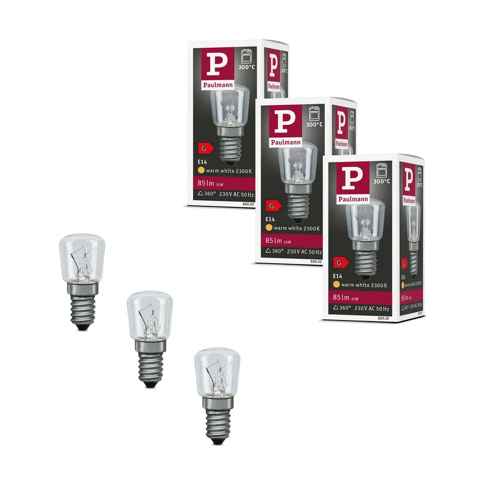 Paulmann 5286 Backofenlampe E14 15W 3er Set klar
