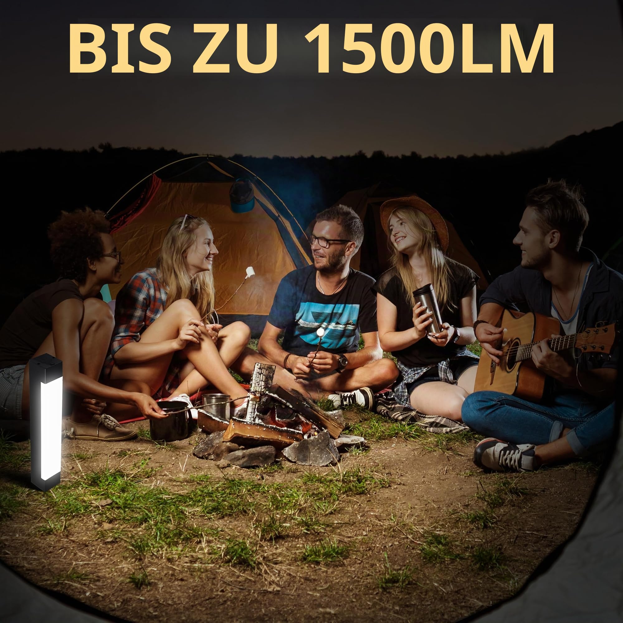 Phonar Solar Campinglaterne 1500 lm USB-C Powerbank
