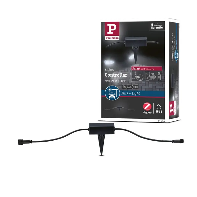 Paulmann 94555 Park+Light Controller Zigbee IP67 Schwarz