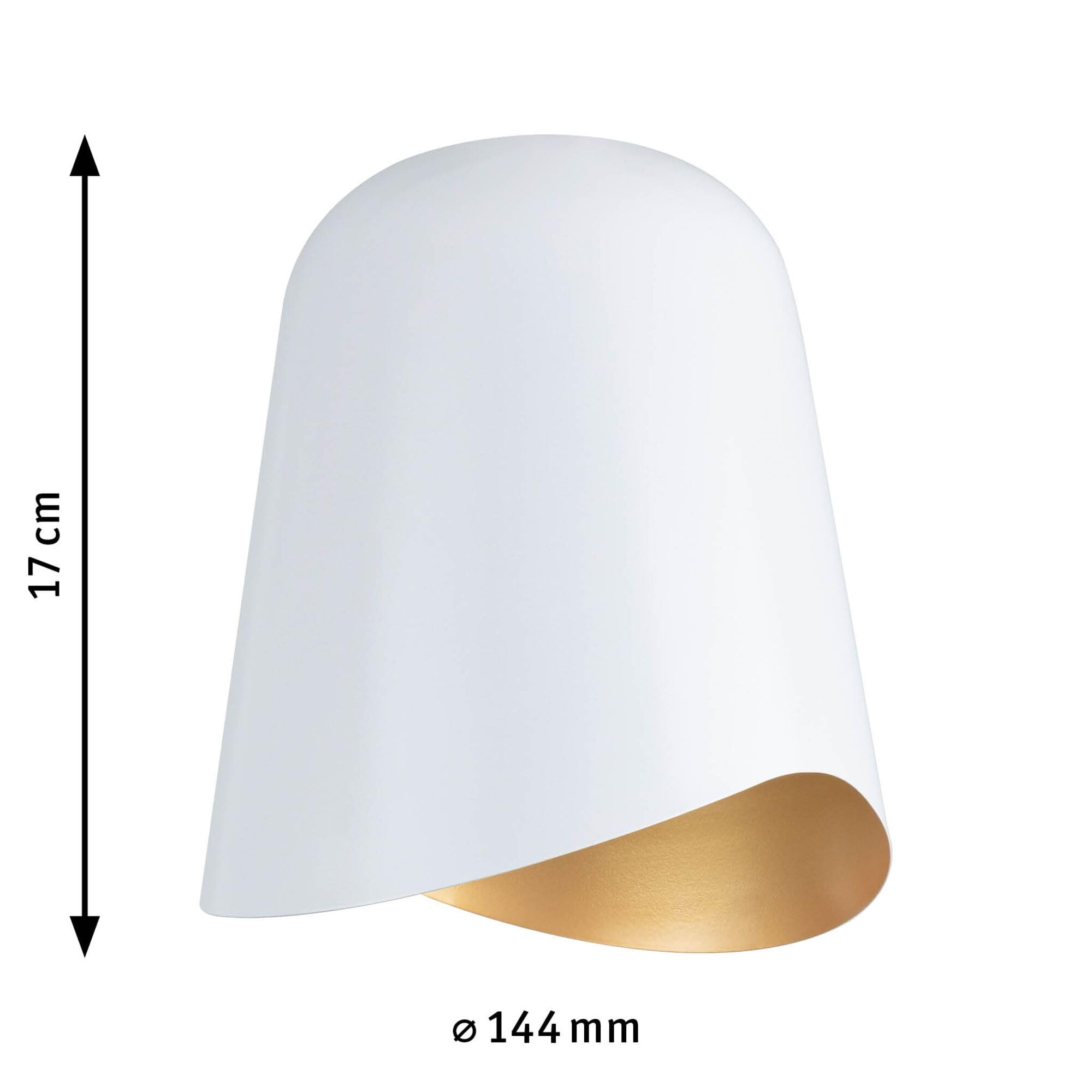Paulmann URail Alvaro DecoSystems Schirm Weiß-Gold 144mm