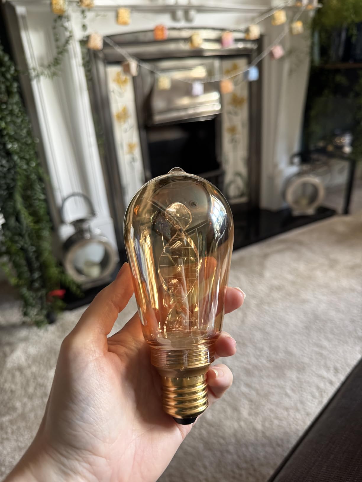 Paulmann 28886 Inner Glow LED Lampe E27 Kolben Rauchglas 1800K