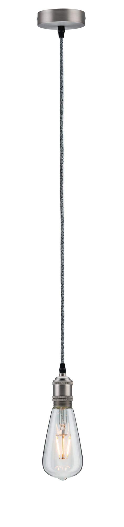 Paulmann Vintage 50322 Pendelleuchte E27 Grau-Nickel