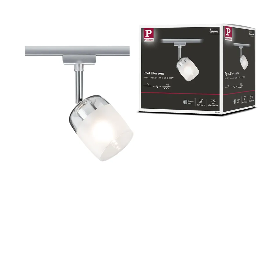 Paulmann URail Blossom 95338 Schienenspot Satin G9 Silber