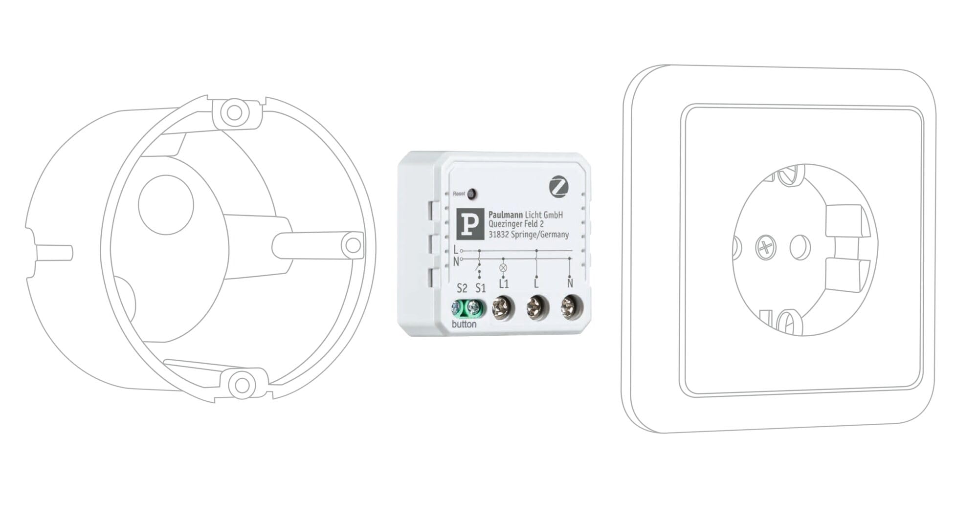 Paulmann 50139 SmartHome Zigbee Unterputzaktor On/Off