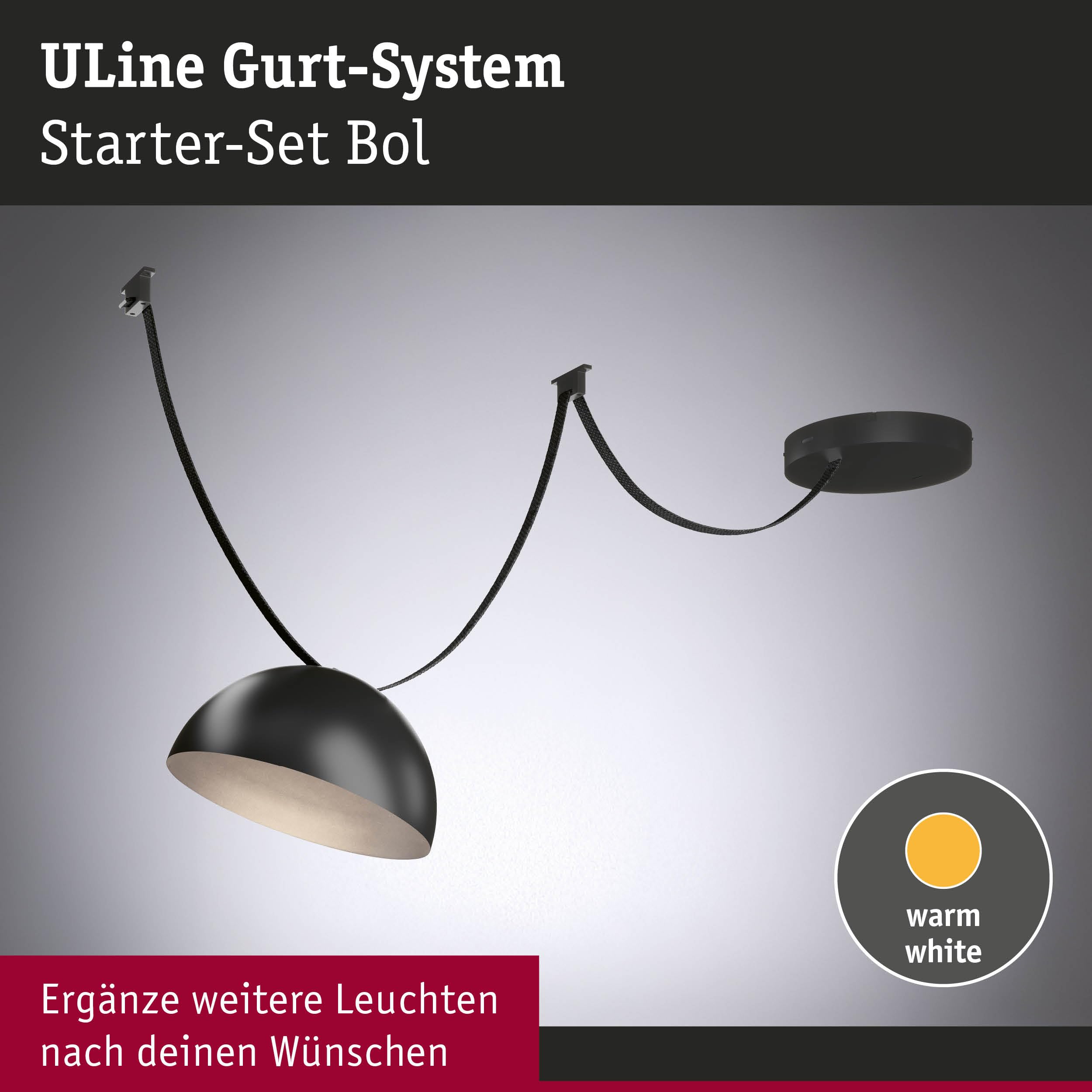 Paulmann ULine Bol Starterset 5m 12W schwarz