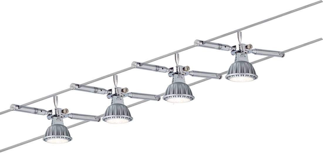 Paulmann Togo Seilsystem Basisset chrom max. 4x10W ohne LM