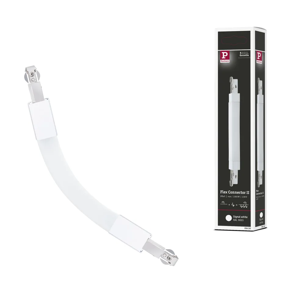 Paulmann URail 95650 Verbinder Flex II Signalweiß 2er-Set
