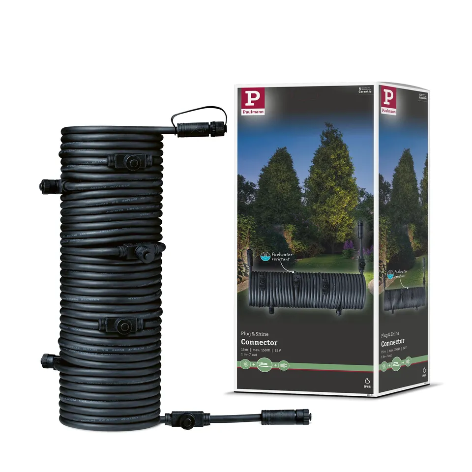 Paulmann Plug & Shine 939.31 Verlängerungskabel 15m IP68