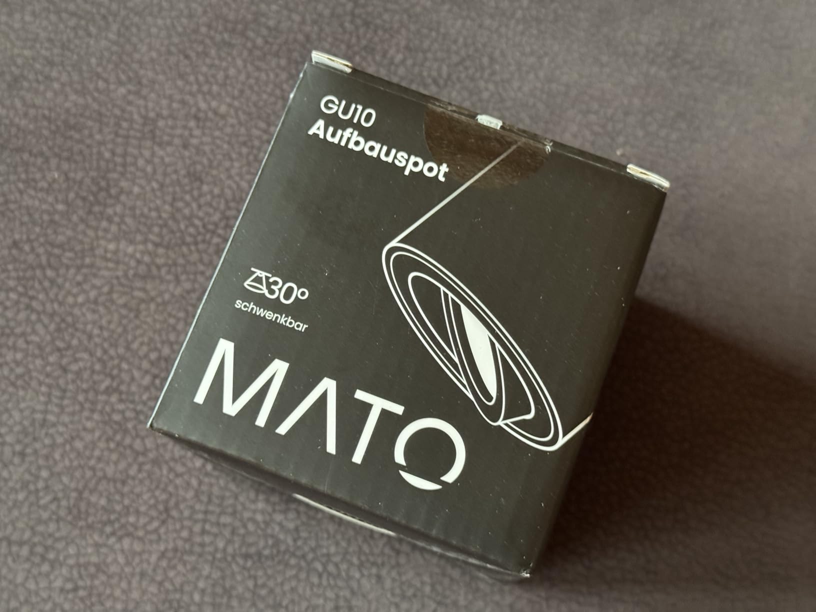 MATO Aufbauspot GU10 Strahler weiß 3er schwenkbar 80mm