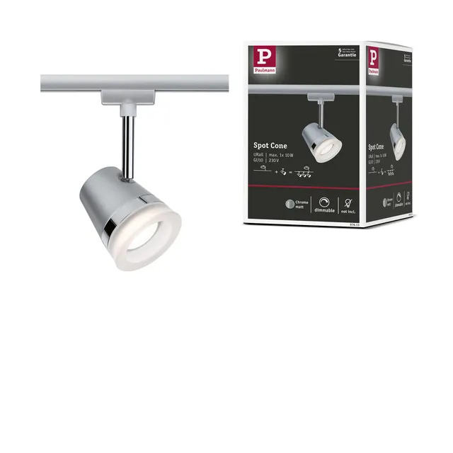 Paulmann URail 97613 Spot Cone GU10 Chrom matt 10W