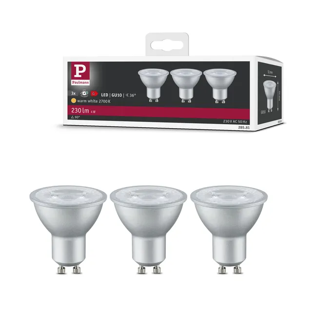 Paulmann 28581 LED Reflektorlampe GU10 3x4W 2700K