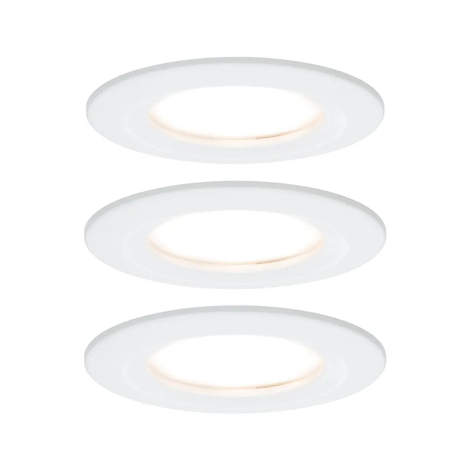 Paulmann Coin Slim LED Einbaustrahler 3er-Set warmweiß