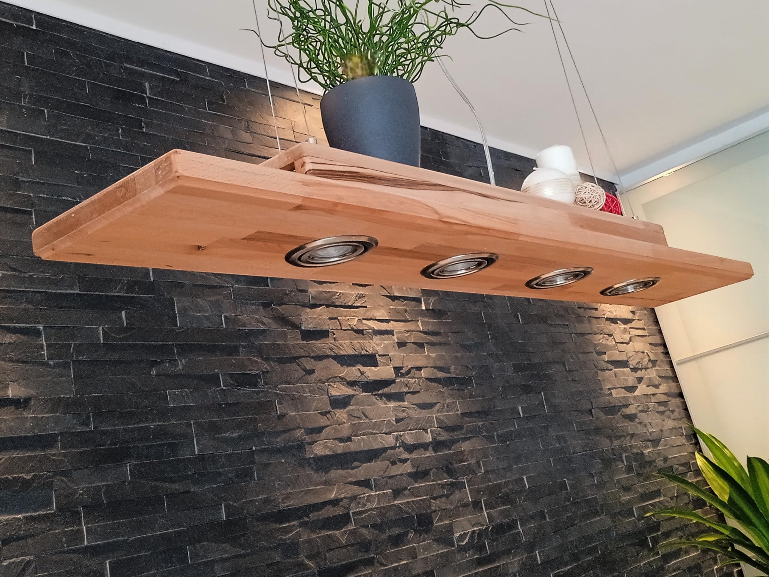 Friesenlicht Cora Pendelleuchte Buche 100 cm 3 Spots