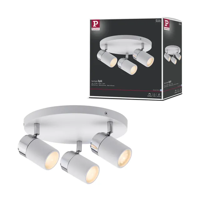 Paulmann Zyli 66712 Deckenleuchte Rondell 3-flammig IP44