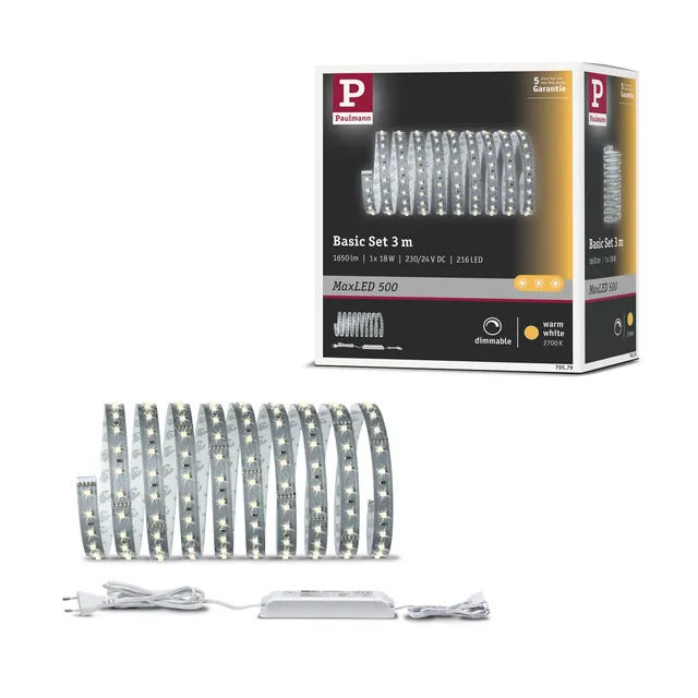 Paulmann MaxLED 705.79 LED-Streifen 3m Basisset tageslichtweiß