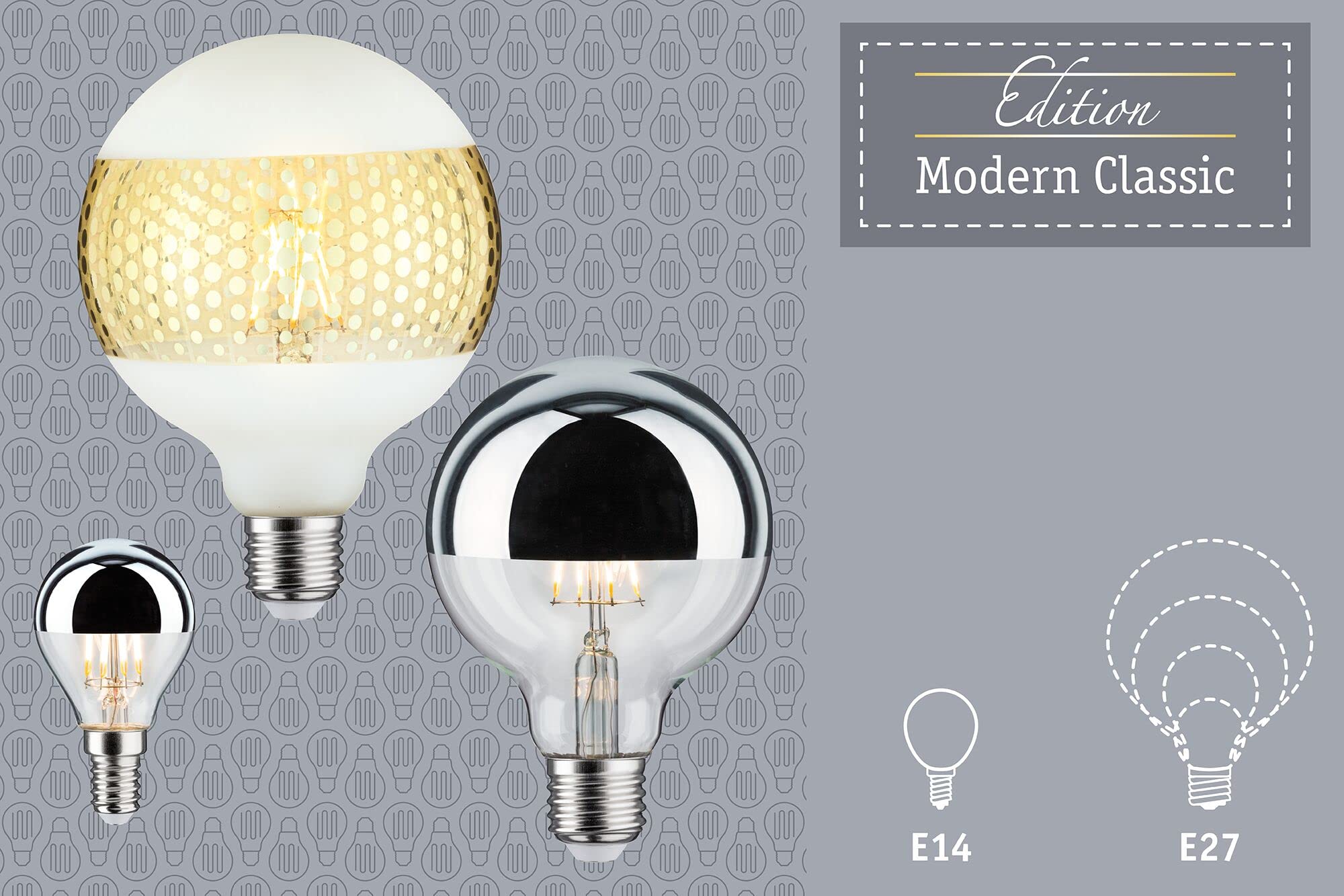 Paulmann 28457 Globe LED-Leuchtmittel E27 Kopfspiegel rosegold