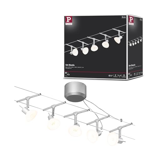 Paulmann Sheela 94136 Seilleuchte Set 5-flammig chrom matt
