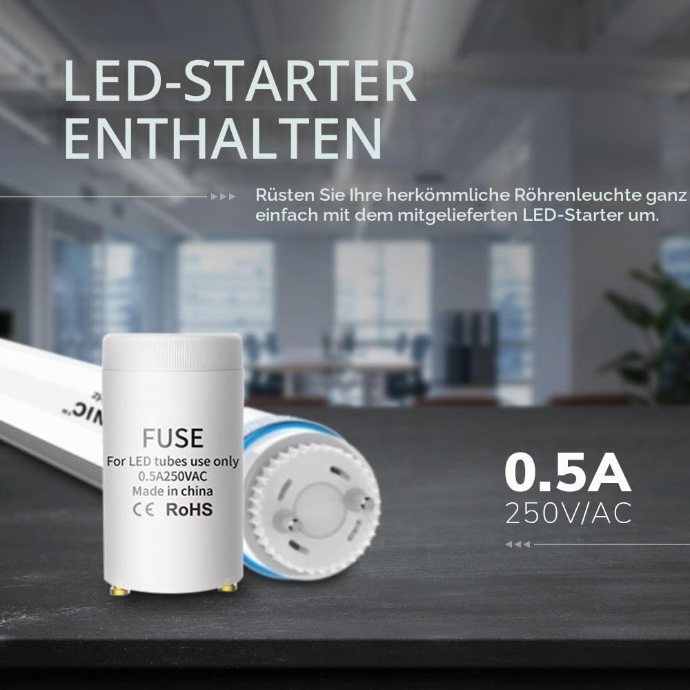 Hoftronic Feuchtraumleuchte LED 120cm 4000K 36W neutralweiß