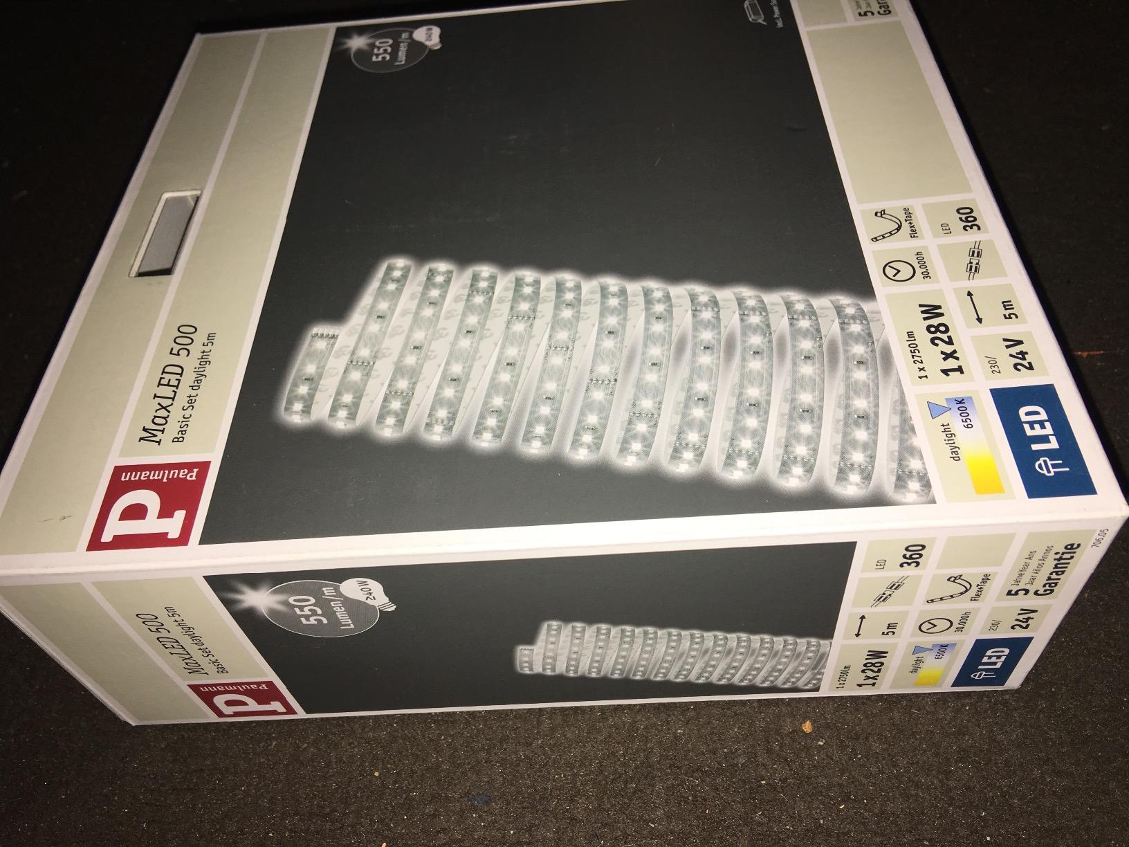 Paulmann MaxLED 500 Basisset LED Strip Silber
