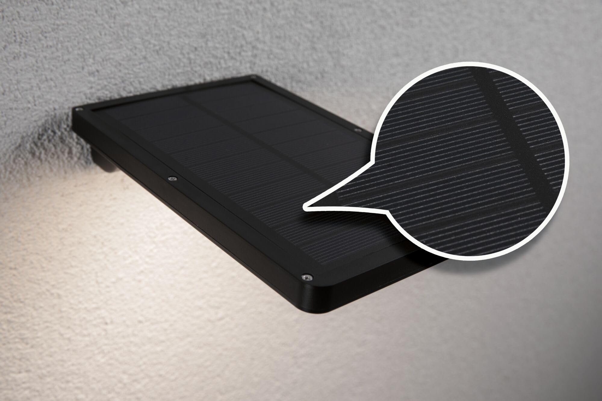 Paulmann Solveig 95393 Solar-Wandleuchte schwarz 3000 K