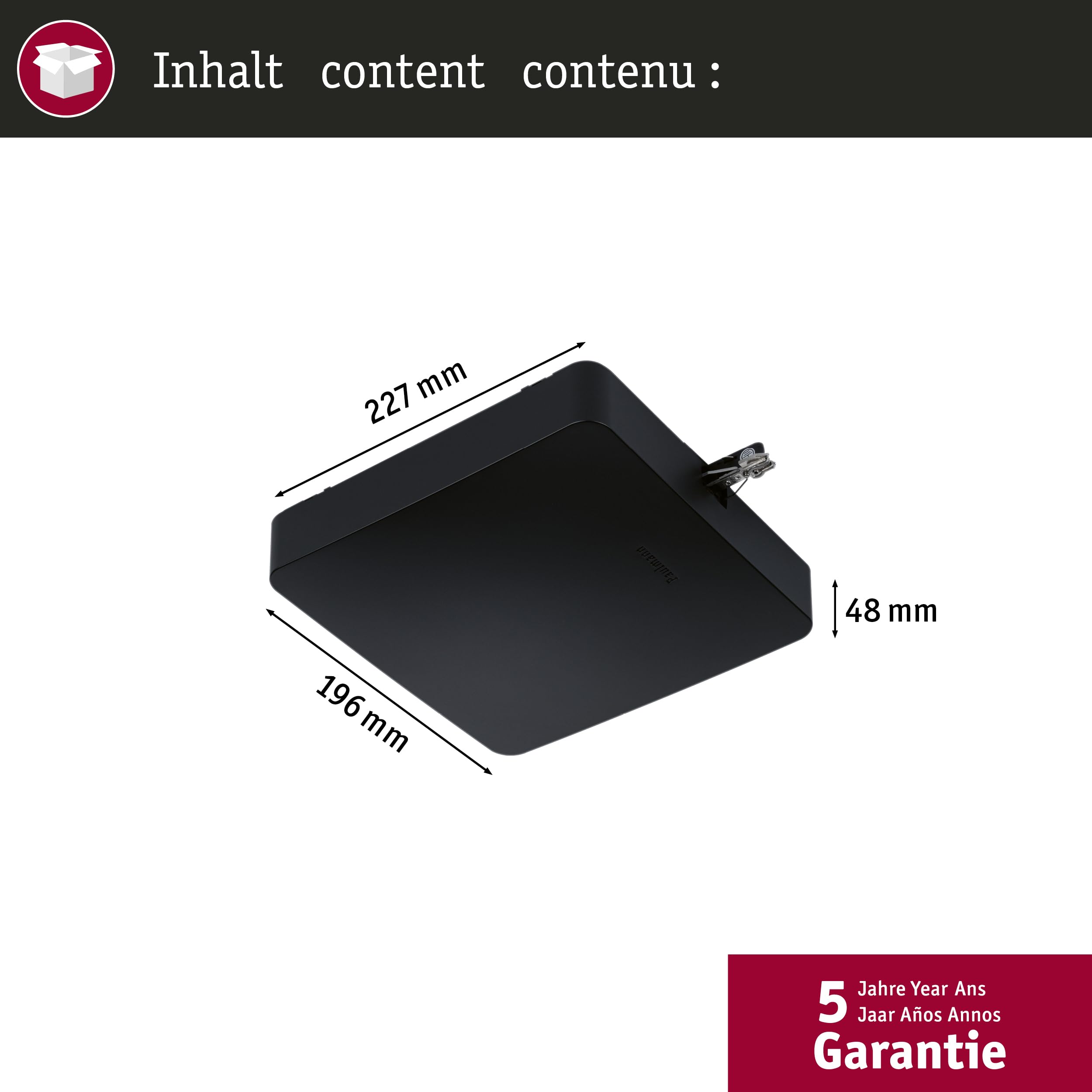Paulmann URail 96819 Mittelzuführung Zigbee Schwarz