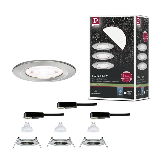 Paulmann Nova 92338 Einbauleuchte 3er-Set 4000K IP44