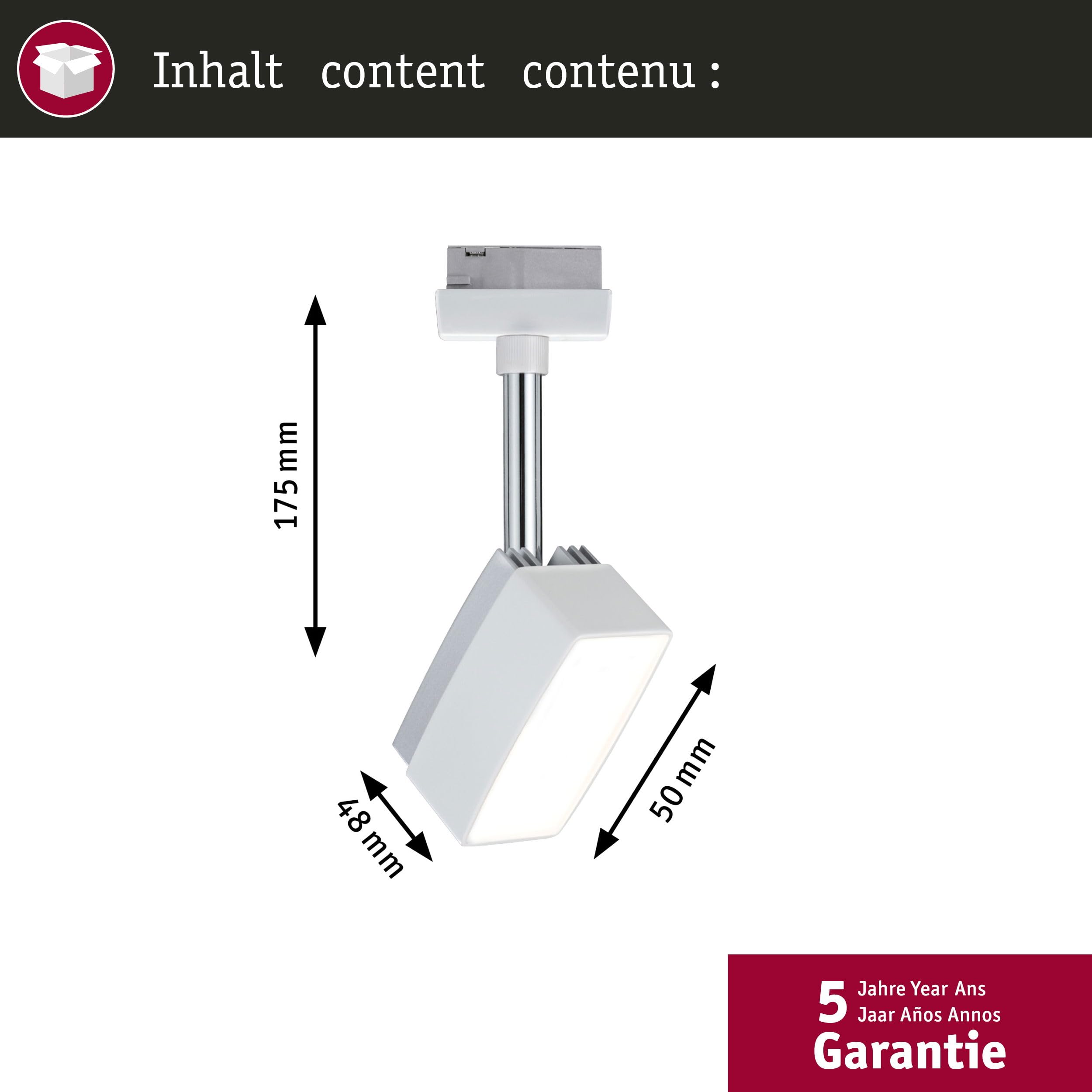 Paulmann URail 95270 Pedal Spot Weiß 5W